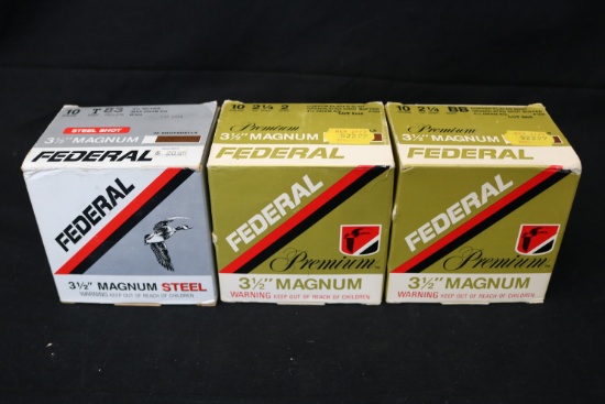 New Old Stock Federal 10 gauge Ammo 3 Boxes