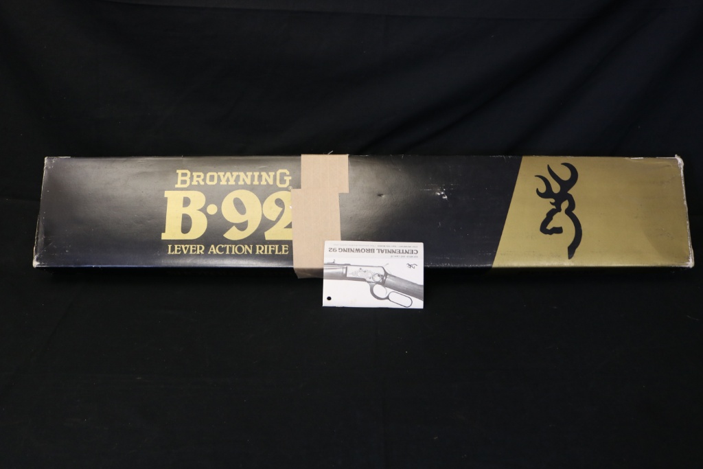 Nib Browning B 92 Centennial 44 Magnum Complete Box And Manual Firearms Military Artifacts Firearms Rifles Lever Action Rifles Online Auctions Proxibid
