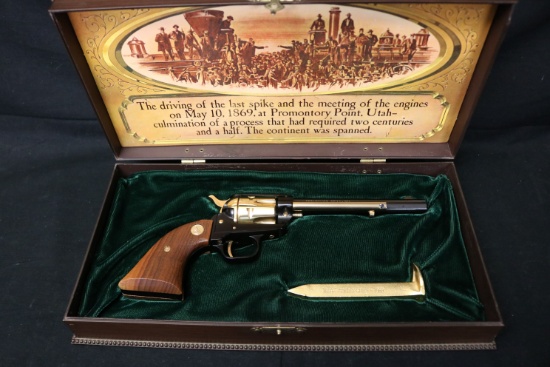 Nib Colt Frontie Scout 1969 "golden Spike" Single Action Revolver 22lr