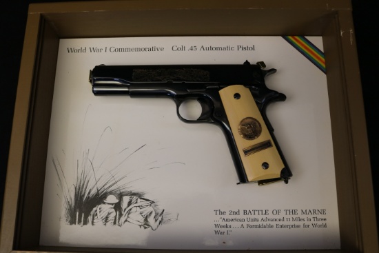 Nib World War 1 Colt 1911 "the 2nd Battole Of The Marne" Commemorative 45 Acp