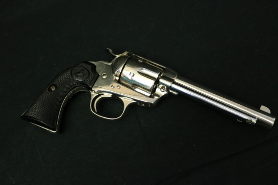 1st Generation Colt Single Action Bisley 45lc Made 1902 Nickel
