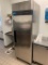 Turbo Air M3 Series M3F24-1 1dr. Stainless Steel Reach-In Freezer on Casters