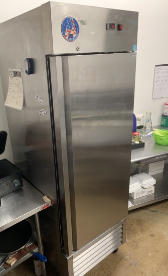 Americool AM-23R 27" 1dr. S/S Reach-In Refrigerator on Casters