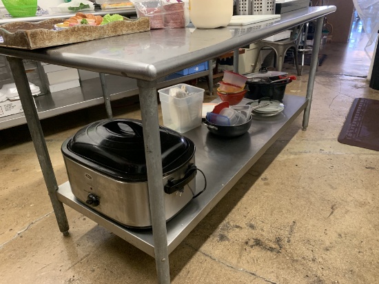30" x 72" S/S Work Table w/S/S Undershelf