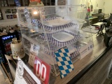 Winco C/T 3 Shelf Plexiglass Display Case 20.75”W x 17”D x 16.5”H