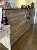 Custom Wood Counter 106”W x 25”D x 46.5”H