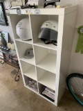 8 Cube White Storage Shelves 31”W x 15.5”D x 59”H