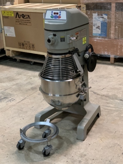 “Used” Globe SP40 40qt. Mixer w/S/S Bowl, Bowl Guard, Bowl Dolly & Hook 2HP (Used Price $7,500.00)