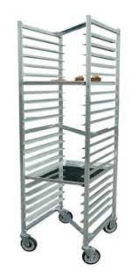 "New" US Stainless Welded HD Alum Nesting Mobile Speed Rack 20 Pan/700Lb. Cap (Retails New $300.00)
