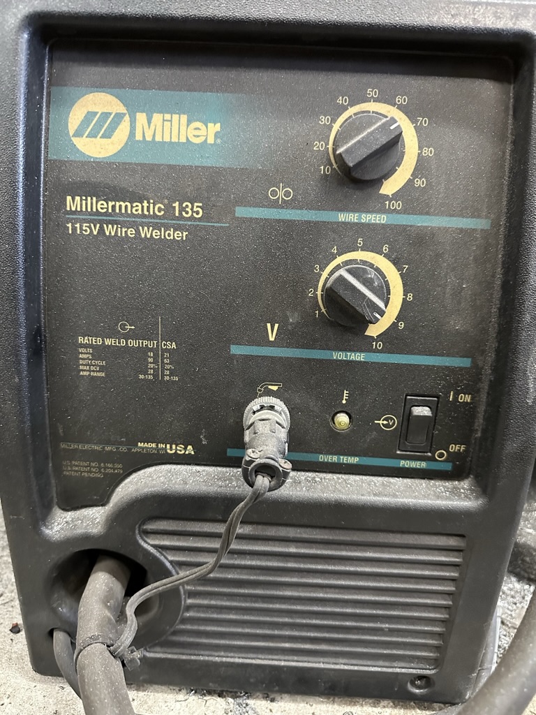 Miller Millermatic 135 115V Wire Welder w/Leads | Proxibid