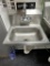 Select Stainless 17”W x 15.5”D Stainless Steel Wall Mount Hand Sink w/Faucet