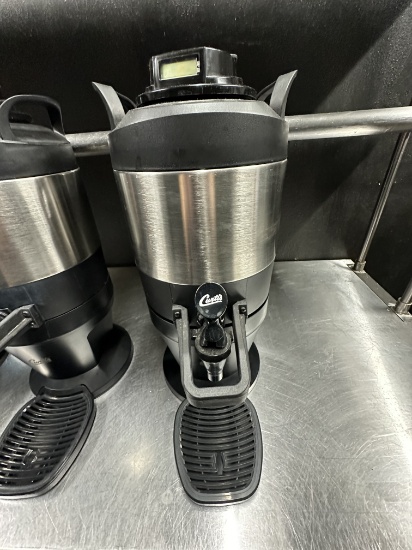 Curtis TFT1G FreshTrac 1 Gallon Thermal Stainless Steel Coffee Server w/Base & Brew Through Lid w/Ti