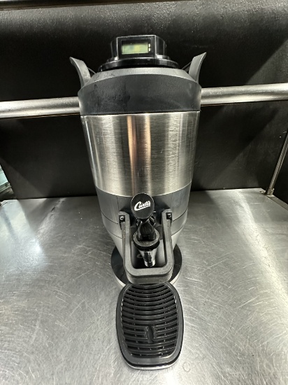 Curtis TFT1G FreshTrac 1 Gallon Thermal Stainless Steel Coffee Server w/Base & Brew Through Lid w/Ti