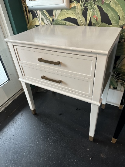 Ameriwood Home 3619872COM Westerleigh End Table w/Drawer White 23.5"W x 15.5"D x 28.25"H