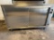 2 Door Stainless Steel Sliding Doors Heated Cabinet on Casters 57