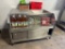 S/S 2comp. Back Bar Ice Bin w/Liquor Rails w/(2) Dr Storage 47.25