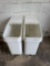 Baker's Mark 176BIN21GL 21 Gallon White Plastic Mobile Ingredient Bins w/Lids