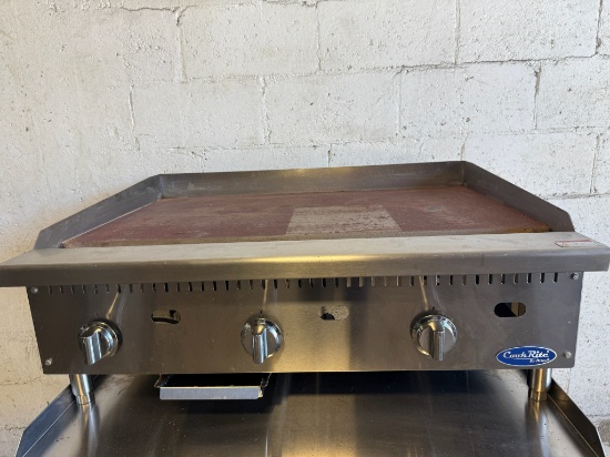 Atosa CookRite ATTG-36 36" Thermostatic Heavy Duty C/T Griddle 1" thick plate Nat Gas $2,245 new