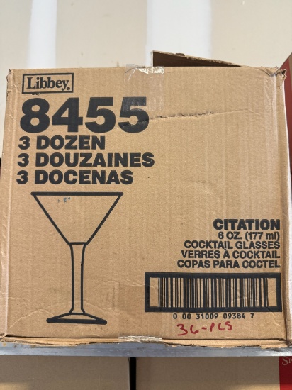 New Libbey 8455 Citation 6oz  Cocktail Glasses