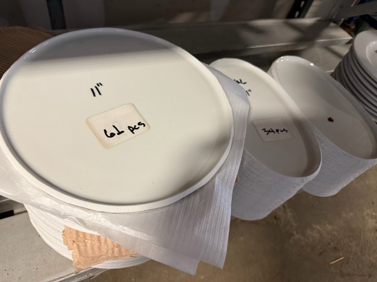 Pordamsa 11" Round White Plates