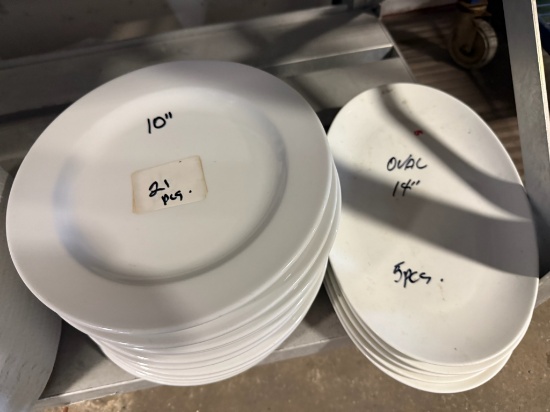 Syscoware 9728908 10" Round White Plates