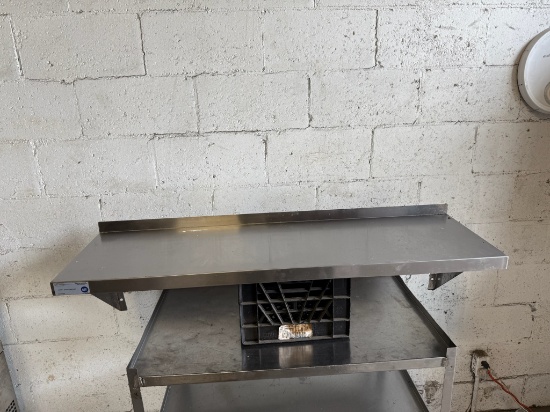 Serv-Ware SSWS1448-CWP 14"x48" S/S Wall Shelf