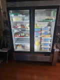 2021 Atosa MCF8703ES 2dr. Glass Reach-In Freezer on Casters 