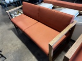 Wooden Sofa Bench w/Textile Cushions Used Indoors 72-3/4