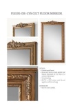 2022 RH 10070073 Gold Fleur-De-Lys Gilt Floor Mirror 62-1/2