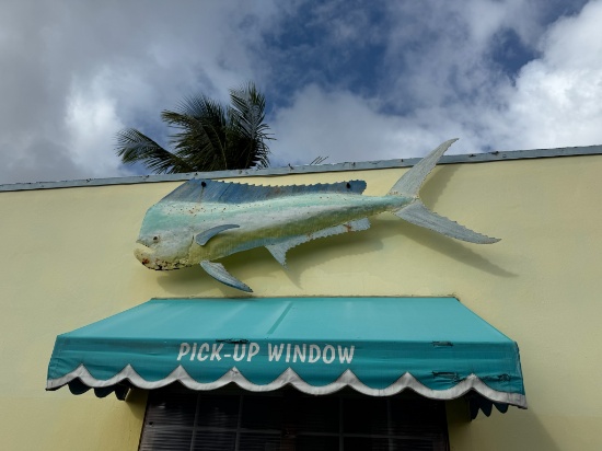 Outdoor Metal Décor Dolphin