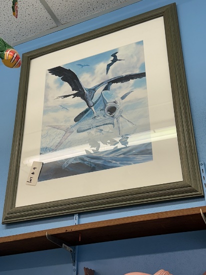 Décor Framed Picture Fish/Bird