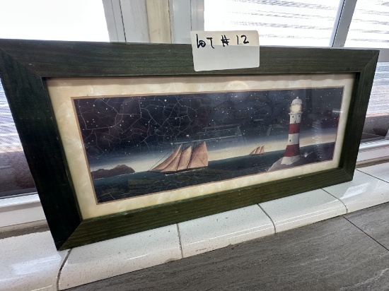 Décor Framed Picture Lighthouse