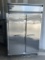 Continental 2F 2 Door Stainless Steel Reach-In Freezer on Casters 115V