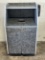 27.75”W x 26”D x 50”H 2 Door Trash Receptacle w/Overshelf