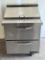 Continental SW27N12M 2 Drawer 27.5”W S/S Refrigerated Mighty Top Sandwich Prep Table on Casters