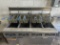 2019 Frymaster FPPH455CSC Natural Gas 200lb. 4 Unit High-Efficiency Gas Floor Fryer System
