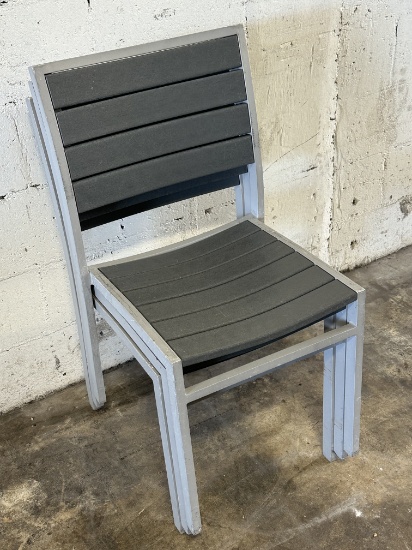 Polywood Outdoor Grey Chairs w/Grey Frame