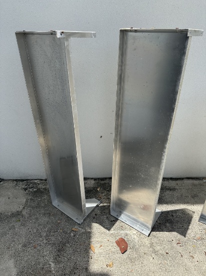 48”W x 12”D Aluminum Wall Mount Overshelves