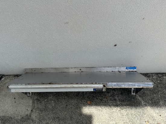 BK Resources BKWSE-1236 36”W Stainless Steel Wall Mount Overshelf 36”W x 12”D 1.5” BS