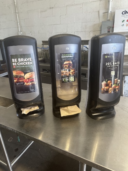 Tork Plastic Napkin Dispensers