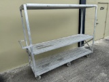 Heavy Duty Welded Aluminum 3 Shelf Mobile Rack 88.5