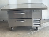 Beverage Air WTRCS36-1-48 48”W 2 Drawer Chef Base Refrigerator on Casters 48”W x 32”D x 26.5”H