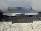 Durasteel 24”W Stainless Steel Wall Mount Overshelf 24”W x 14”D 1.5” BS