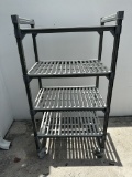 23.5” x 35.5” x 70”H Mobile Shelving Unit w/Removable Shelves