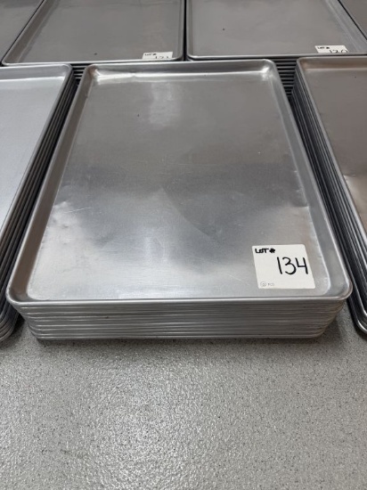 (12) Choice Full Size Aluminum Sheet Pans 18" x 26"