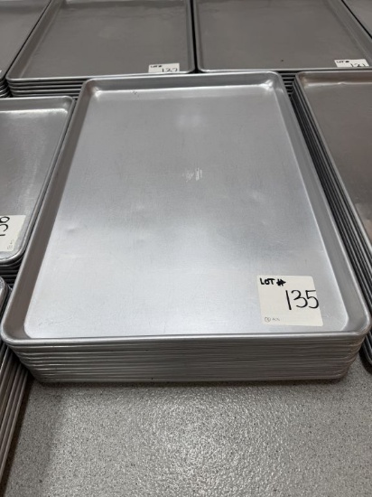 (12) Choice Full Size Aluminum Sheet Pans 18" x 26"