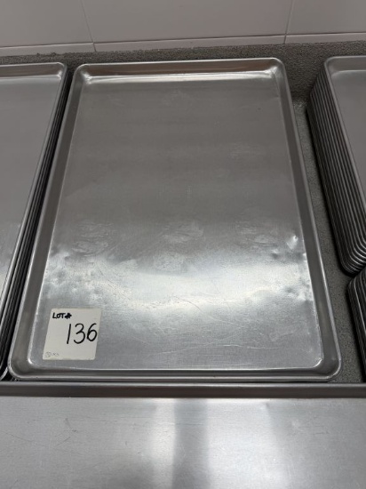(12) Choice Full Size Aluminum Sheet Pans 18" x 26"