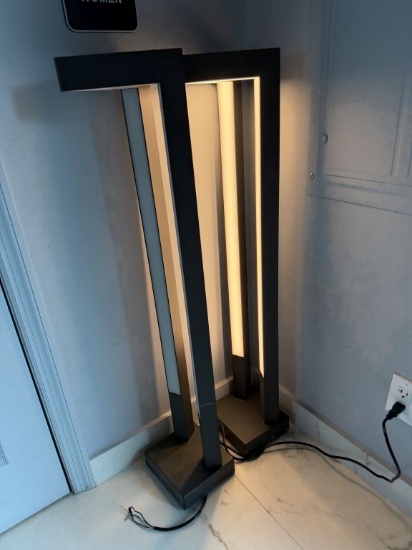 (2) Black Frame LED Lights