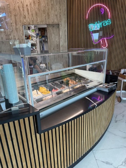 2022 Frigomeccanica Vetrina Gelati NEXT 150 Refrigerated Air-Cooled Gelato Display Case 220V 60.5"W