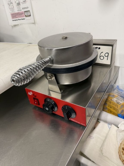 ALD Kitchen AR-HCB1 Commercial Single Waffle Cone Maker $199 New